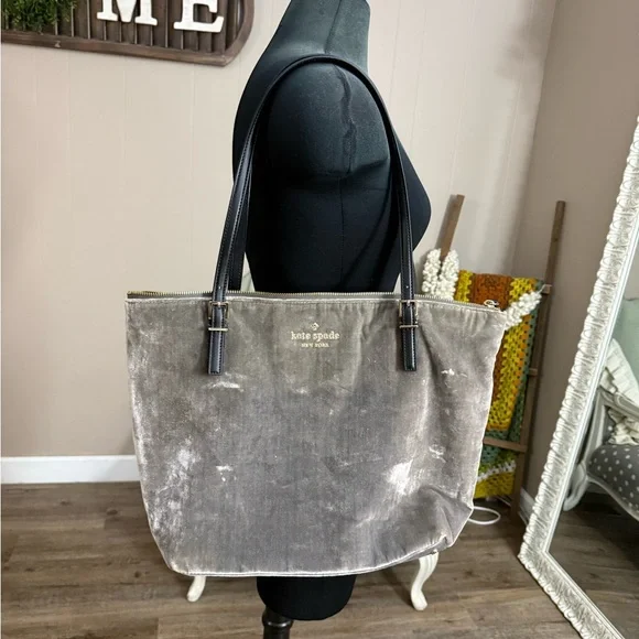 Kate Spade • Kona Dawn Place Velour Tote - Picture 4 of 16